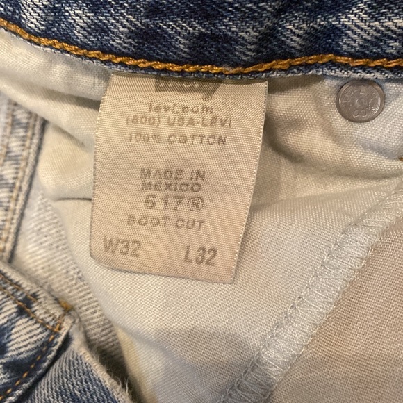 Levi’s 517 Bootcut Worn & Worked-in Distressed Jeans Mens size 32 x 32 - Picture 10 of 16